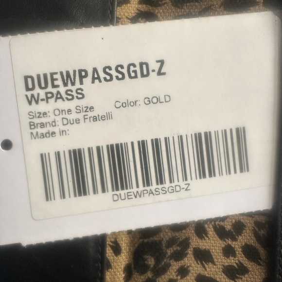 Due Fratelli distressed gold and silver leather cc case - Picture 4 of 7